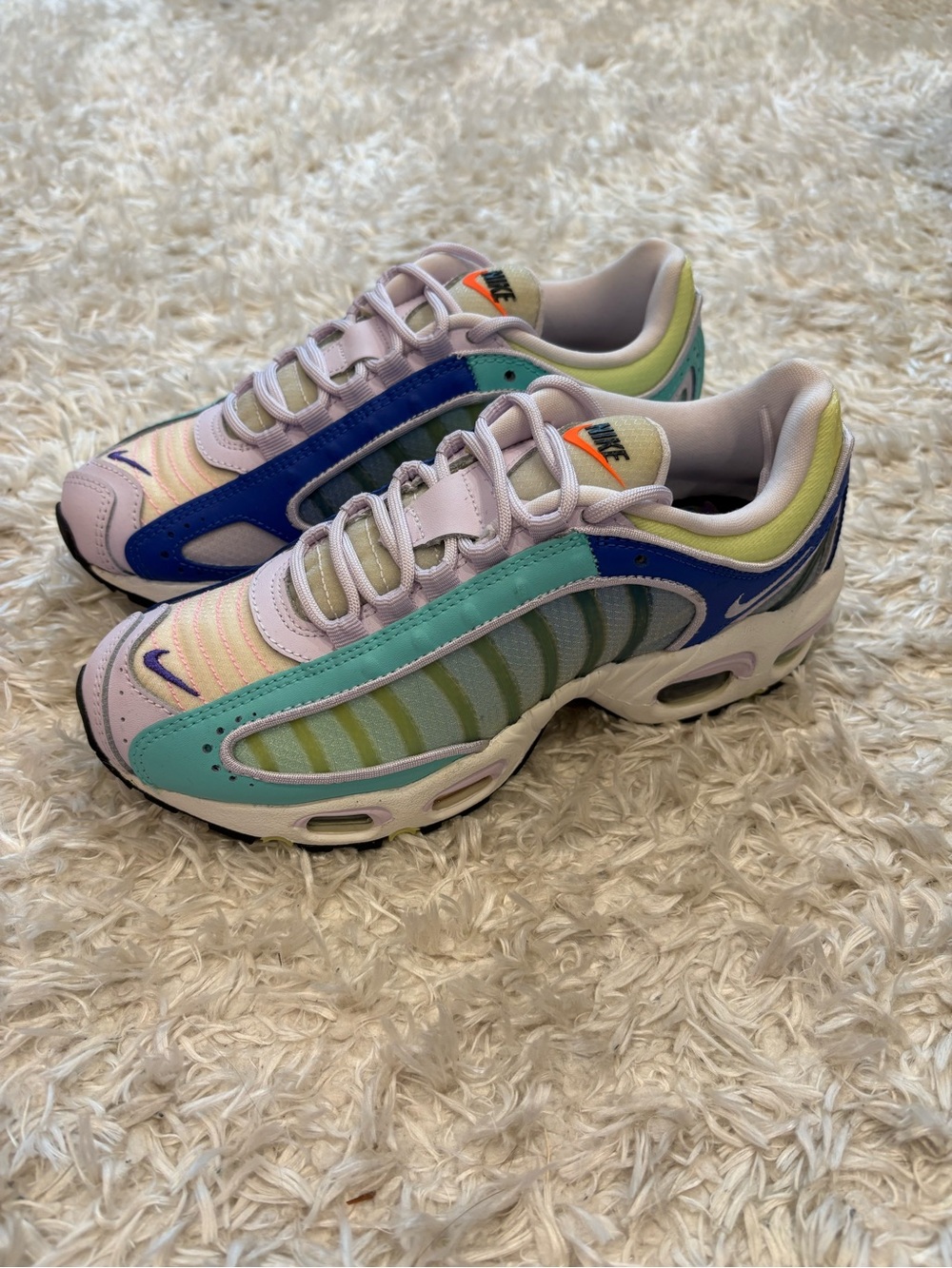 NEW Nike Air Max Tailwind IV Pastel Ombre Multicolor Sneakers Mint Lavender Blu - Picture 8 of 9